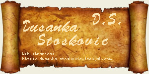 Dušanka Stošković vizit kartica